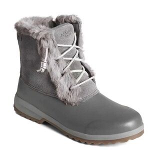 Sperry Maritime Repel Winter Boots with Fur Trim